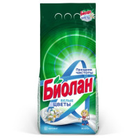 Стиральный порошок автомат Биолан Белые цветы, 9 кг