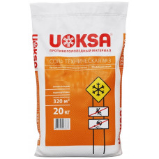 Противогололедный материал Uoksa (Уокса) Реагент техническая соль, 20 кг
