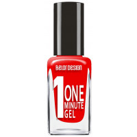 Лак для ногтей Belor Design (Белор Дизайн) One Minute Gel, 10 мл, тон 220 - Красный