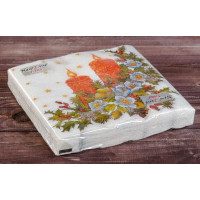 Салфетки сервировочные Fresco (Фреско) Свечи, 33х33 см, 20 шт