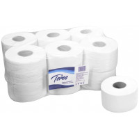 Туалетная бумага в рулонах Teres (Терес) mini Эконом Т-0025, 1-слойная, h=95, d=17, 200 м
