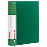 Папка на 2 кольцах Brauberg (Брауберг) Contract, 35 мм, цвет зеленый, 0,9 мм, до 270 листов