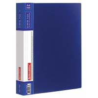 Папка на 2 кольцах Brauberg (Брауберг) Contract, 35 мм, цвет синий, 0,9 мм, до 270 листов