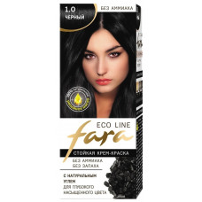 Краска для волос FARA (Фара) Eco Line Green, 1.0 черный