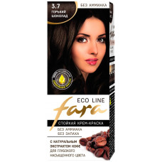 Краска для волос FARA (Фара) Eco Line Green, 3.7 горький шоколад