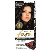 Краска для волос FARA (Фара) Eco Line Green, 5.77 темно-коричневый