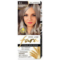 Краска для волос FARA (Фара) Eco Line Green, 8.1 пепельно-русый