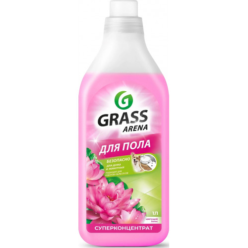 Средство для мытья полов Grass Arena, Цветущий Лотос, 1 л Средство для мытья полов Grass Arena, Цветущий Лотос, 1 л
