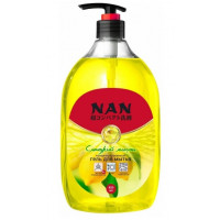 Средство для мытья посуды Nan (НАН) Лимон с дозатором, 900 мл