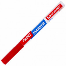 Маркер-краска лаковый Brauberg (Брауберг) EXTRA (paint marker) 2 мм, красный, усиленная нитро-основа
