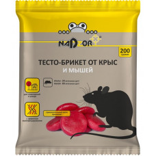 Тесто-брикет Nadzor (Надзор) от мышей и крыс, 200 г