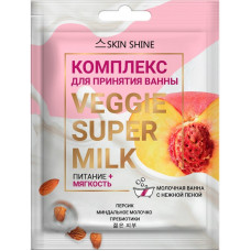 Комплекс для принятия ванны Skin Shine Veggie Super Milk «Питание + Мягкость», саше, 75 мл