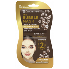Лифтинг-маска для лица SKIN SHINE Моментальная пузырьковая THE BUBBLE MASK, 14 мл