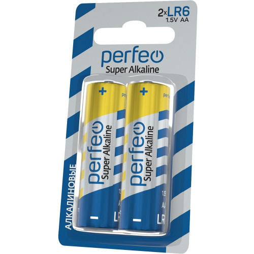 Батарейки алкалиновые Perfeo (Перфео) mini Super Alkaline, АА, LR6/2BL, 2 шт Батарейки алкалиновые Perfeo (Перфео) mini Super Alkaline, АА, LR6/2BL, 2 шт