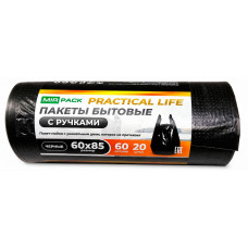 Мешки для мусора ПНД GreenClean  60л. 30 шт  ХИТ (8мкм) Черные 