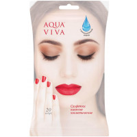 Салфетки влажные AQUA VIVA демакияж, 20 шт