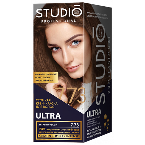 Краска для волос Studio (Студио) 7.73 - Янтарно-русый