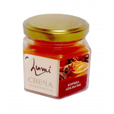 Свеча ароматическая Lumi корица, апельсин, банка 120 г 
