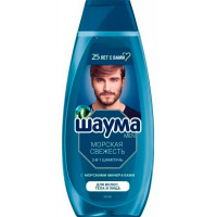 Шампунь Шаума Men Морская свежесть 3-в-1, 360 мл