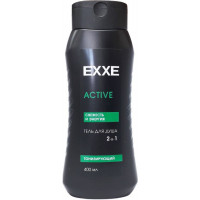 Гель для душа 2 в 1 EXXE men ACTIVE Тонизирующий, 400 мл