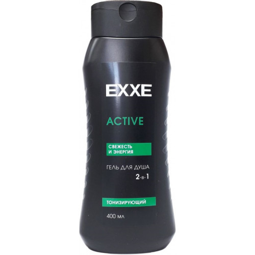 Гель для душа 2 в 1 EXXE men ACTIVE Тонизирующий, 400 мл Гель для душа 2 в 1 EXXE men ACTIVE Тонизирующий, 400 мл