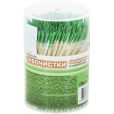 Зубочистки бамбуковые с ментолом Eurohouse (Еврохаус), 300 шт