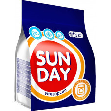 Стиральный порошок автомат Sunday (Сандей) универсальный, 3 кг Стиральный порошок автомат Sunday (Сандей) универсальный, 3 кг