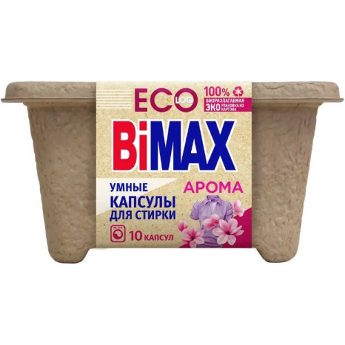Капсулы для стирки BiMax (Бимакс) Эко Арома, 10 шт Капсулы для стирки BiMax (Бимакс) Эко Арома, 10 шт