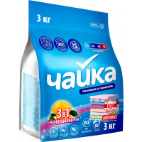 Порошок стиральный Чайка 3 в 1 универсальный, 3 кг