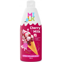Крем-гель для душа Milk (Милк) Молоко и Вишня, 500 мл