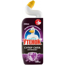 Средство для чистки унитаза Туалетный Утенок Супер сила Антиналет, 500 мл