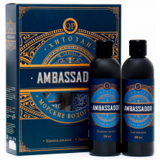 ПН Q.P. Ambassador муж.(гель для душа 250 мл+шампунь 250 мл)