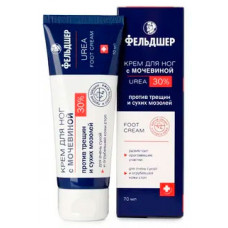 Крем для ног с мочевиной 30% UREA от бренда Фельдшер, 70 мл