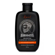 Шампунь для волос и бороды против выпадения Borodatos (Бородатос), 250 мл Шампунь для волос и бороды против выпадения Borodatos (Бородатос), 250 мл