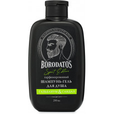 Парфюмированный шампунь-гель для душа Borodatos (Бородатос) Гальбанум & Сандал, 250 мл
