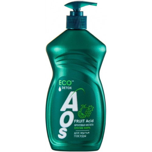 Средство для мытья посуды Aos (Аос) Фруктовые кислоты, 450 мл Средство для мытья посуды Aos (Аос) Фруктовые кислоты, 450 мл