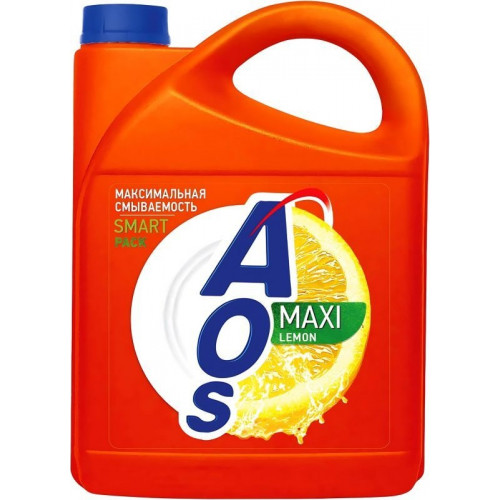 Средство для мытья посуды Aos (Аос) Лимон, 4800 мл Средство для мытья посуды Aos (Аос) Лимон, 4800 мл