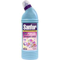 Чистящее средство для сантехники арома гель Sanfor (Санфор) Цветочная свежесть, 750 мл Чистящее средство для сантехники арома гель Sanfor (Санфор) Цветочная свежесть, 750 мл