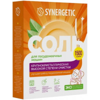 Соль для посудомоечных машин Synergetic, 1500 г