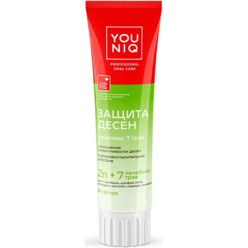 Зубная паста YOUNIQ Защита десен, 100 г Зубная паста YOUNIQ Защита десен, 100 г