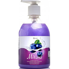 Крем-мыло жидкое увлажняющее Milana (Милана) Черника в йогурте, с дозатором, 500 мл Крем-мыло жидкое увлажняющее Milana (Милана) Черника в йогурте, с дозатором, 500 мл