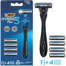 Станок для бритья мужской BIC (Бик) Hybrid Flex 3 с 4-мя кассетами Станок для бритья мужской BIC (Бик) Hybrid Flex 3 с 4-мя кассетами