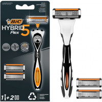 Станок для бритья мужской BIC (Бик) Hybrid Flex 5 с двумя кассетами Станок для бритья мужской BIC (Бик) Hybrid Flex 5 с двумя кассетами