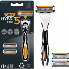 Станок для бритья мужской BIC (Бик) Hybrid Flex 5 с двумя кассетами Станок для бритья мужской BIC (Бик) Hybrid Flex 5 с двумя кассетами