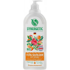 Гель-бальзам для мытья посуды Synergetic Сочный гранат и Абрикос, дозатор, 400 мл Гель-бальзам для мытья посуды Synergetic Сочный гранат и Абрикос, дозатор, 400 мл