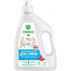 Гель для стирки всех видов тканей Synergetic (Синергетик) PURE концентрат, 1,5 л Гель для стирки всех видов тканей Synergetic (Синергетик) PURE концентрат, 1,5 л