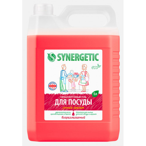 Synergetic Средство д/мытья посуды Гранат 5 л Synergetic Средство д/мытья посуды Гранат 5 л