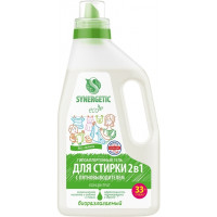 Гель для стирки универсальный Synergetic (Синергетик) 2 в 1 c пятновыводителем, 1 л