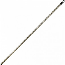 Рукоятка (черенок) для швабры металлическая в п/э рукаве Леопард с резьбой, 120х2,1 см Рукоятка (черенок) для швабры металлическая в п/э рукаве Леопард с резьбой, 120х2,1 см