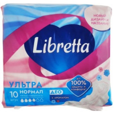 Прокладки гигиенические Libretta (Либретта) Ультра Нормал ДЕО, 10 шт